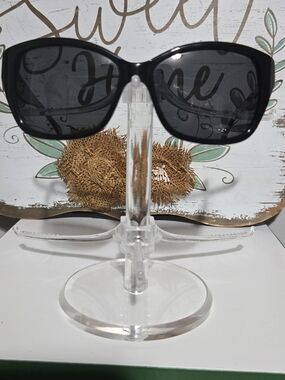 Fossel Classic Black Oversized Sunglasses